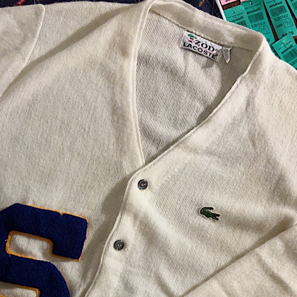 Vintage Lacoste Acrylic Cardigan